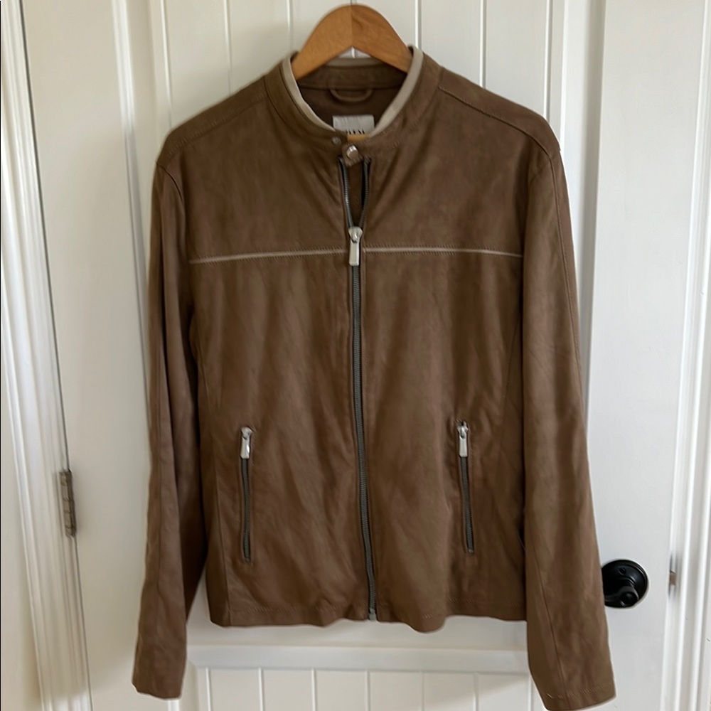 Zara Brown Suede Lightweight Jacket -Men - image 1
